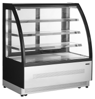 Витрина кондитерская TEFCOLD LPD1200C/BLACK черная/нерж 