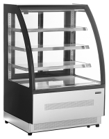 Витрина кондитерская TEFCOLD LPD900C/BLACK черная/нерж 